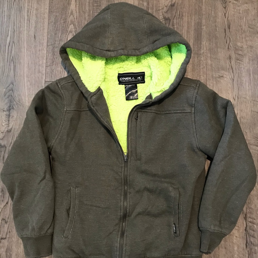O’Neill Zip Up Sherpa Hoodie Youth Medium